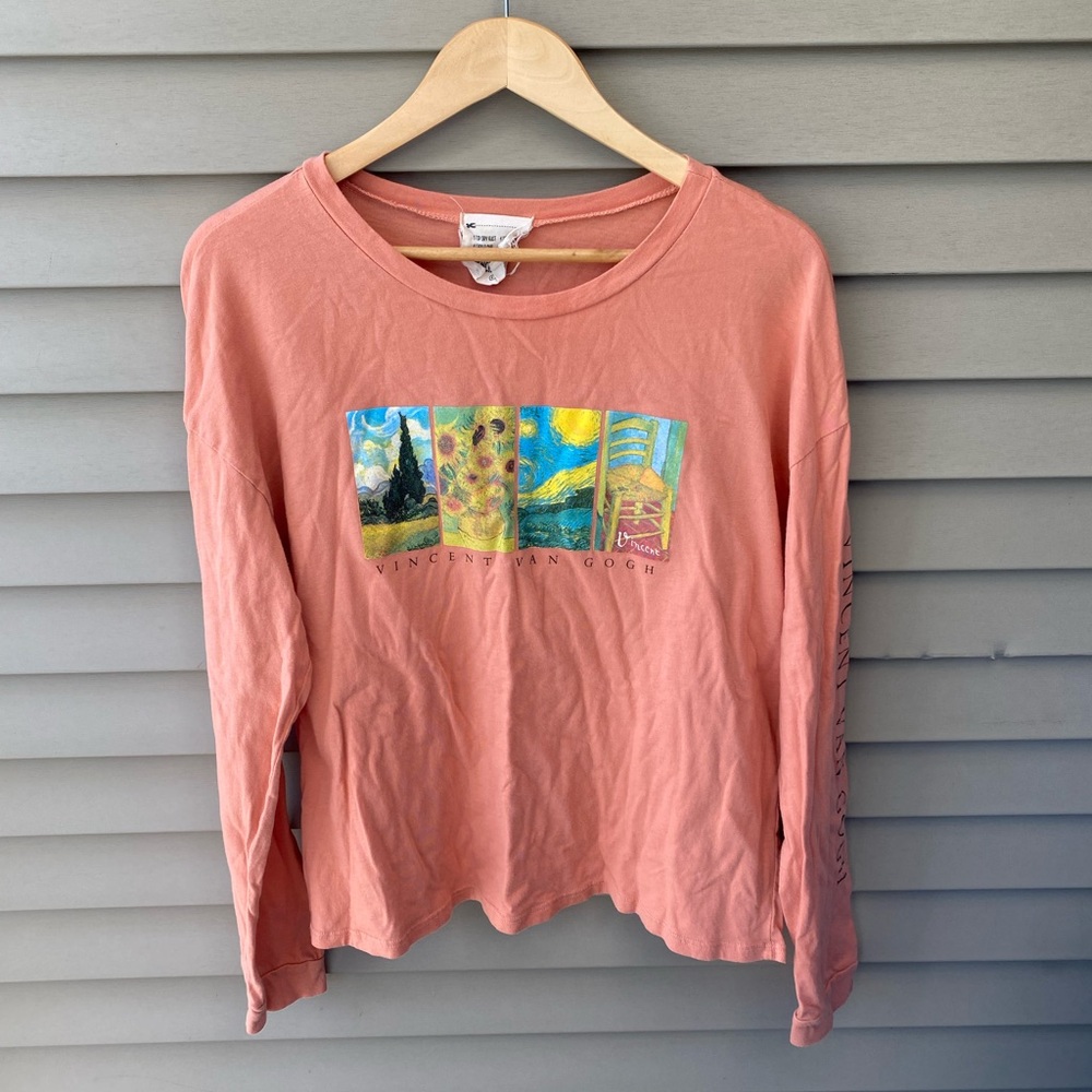 French Pastry Vincent Van Gogh Long Sleeve T-Shirt - Women’s Size L